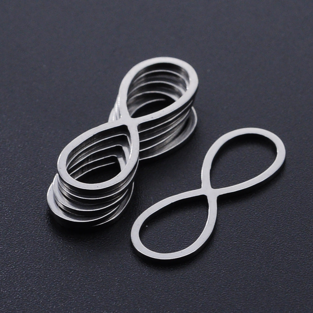 Paquete de 10 unidades de accesorios de acero de titanio con forma de gota de agua y forma de corazón de melocotón y luna