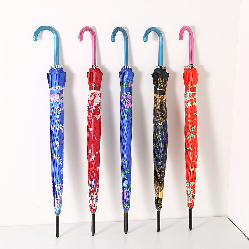 16 Rib Business Umbrella Long Handle Portable Umbrella