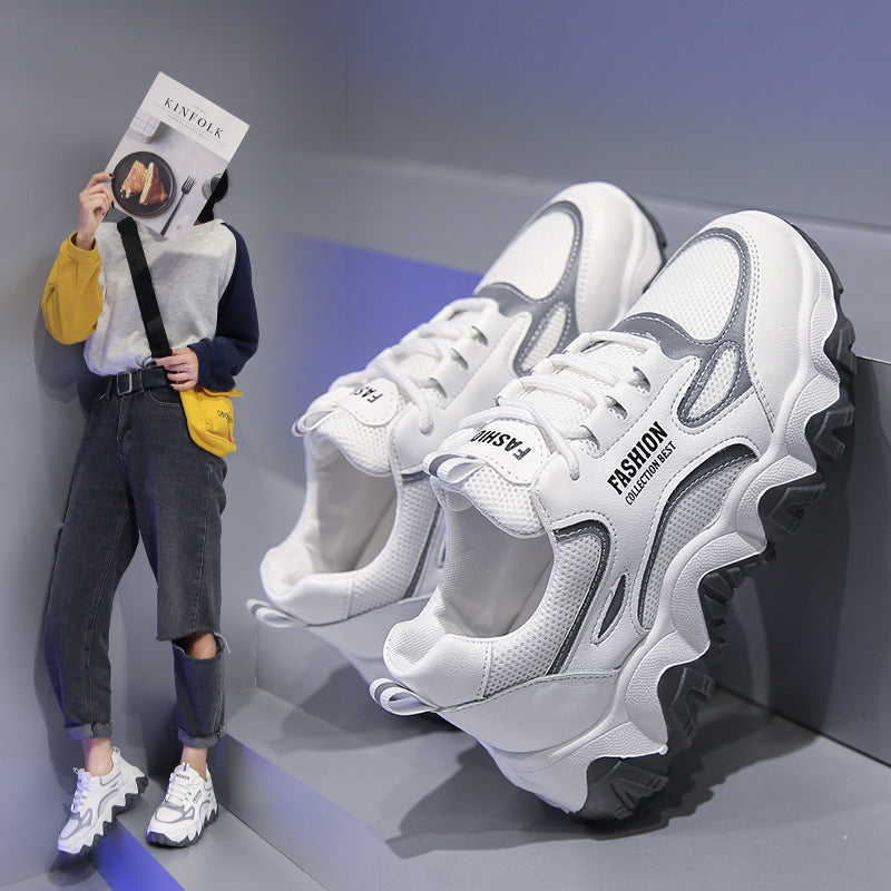 Versatile wave sole sneakers