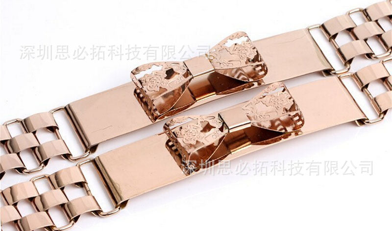 Elastic belt metal buckle