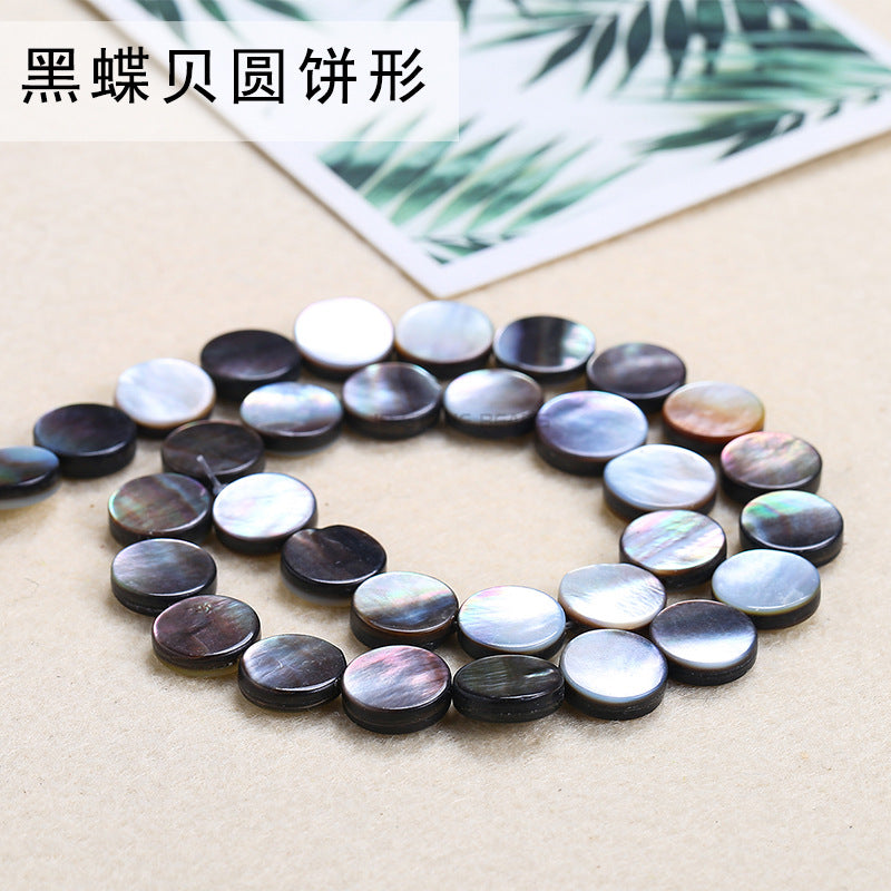 Shell peach heart square special-shaped loose beads