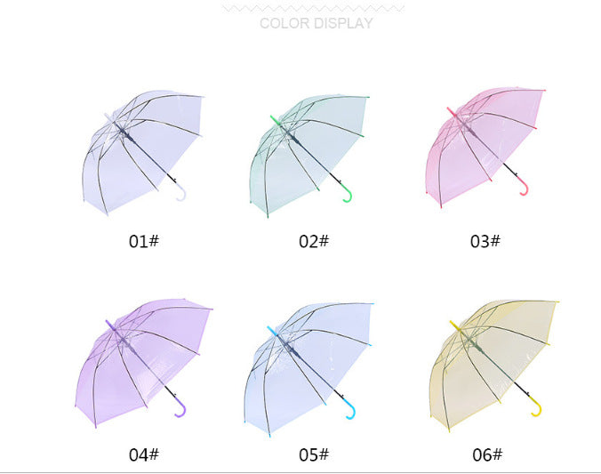 Transparent Double-Person Umbrella 8 Ribs Automatic