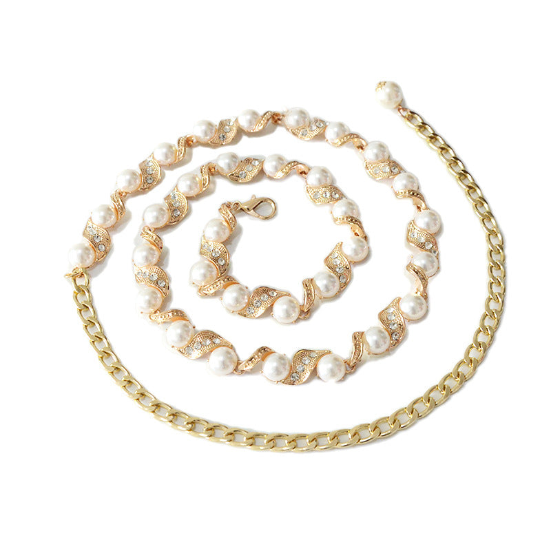 Personalized metal waist chain fashion