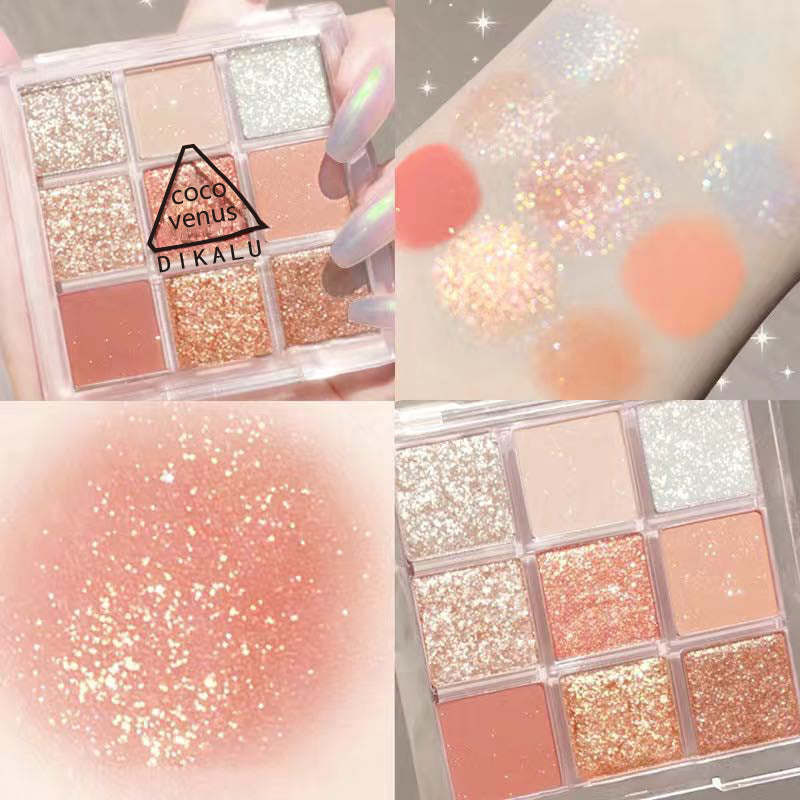 Transparent Nine-Color Acrylic Eyeshadow Palette