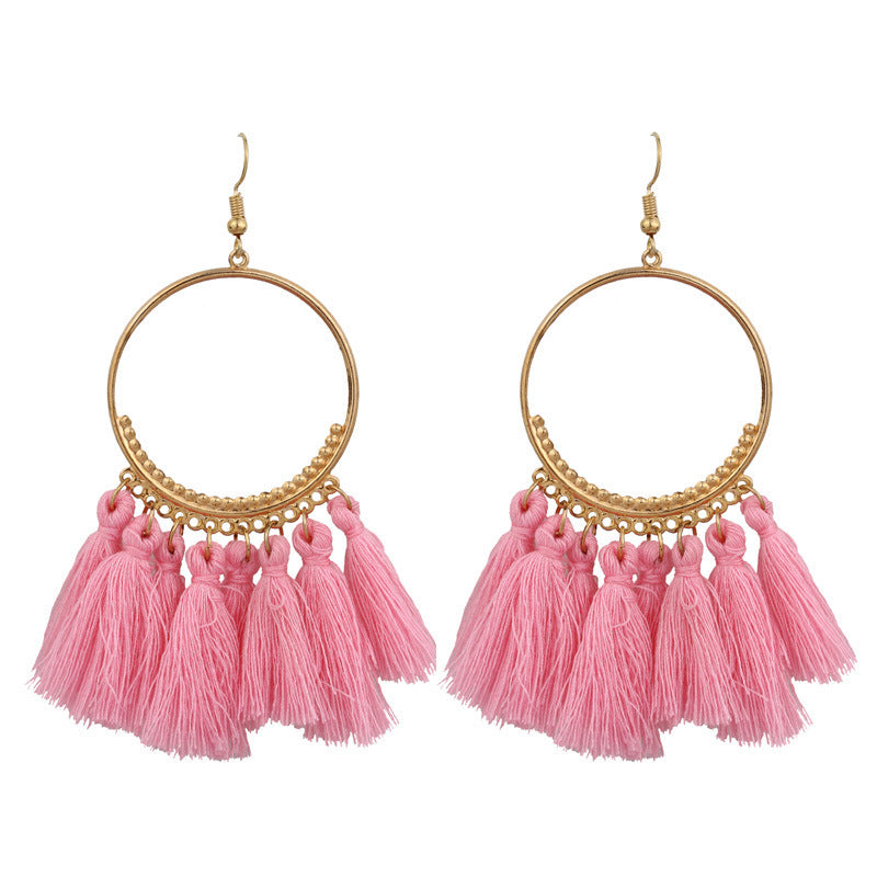 Bohemian fringed earrings