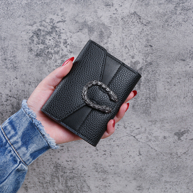 Tri-fold clutch multi-purpose wallet
