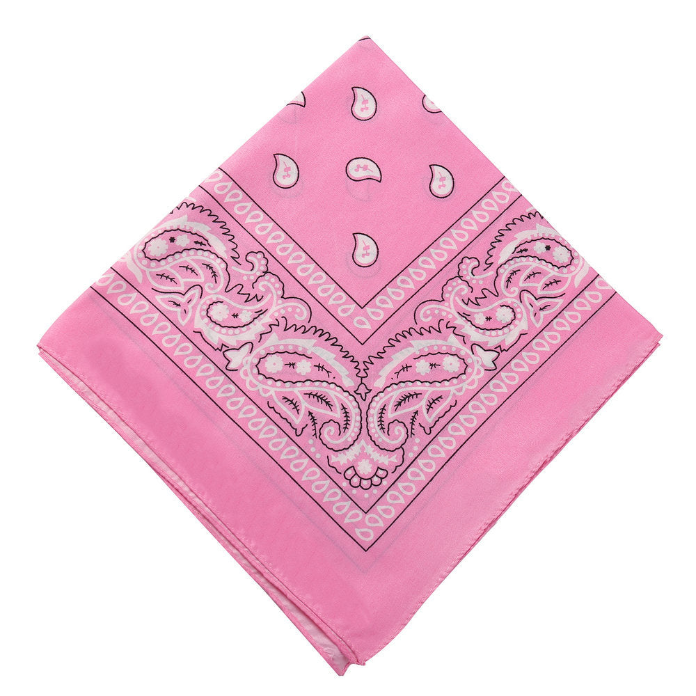 Pañuelo mágico para la cabeza con forma de bandana cuadrada con flores