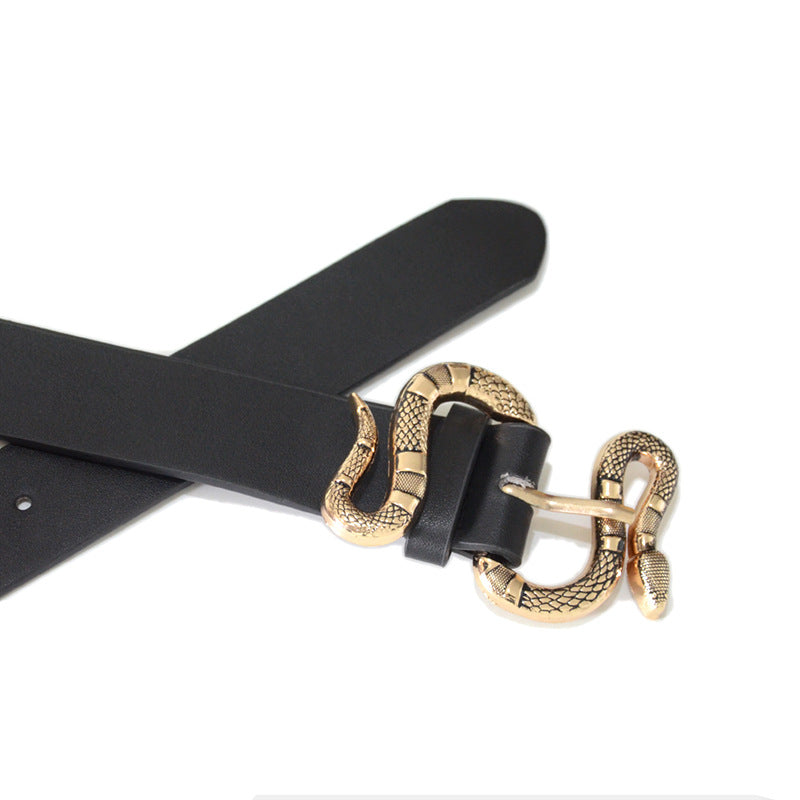 Snake buckle belt