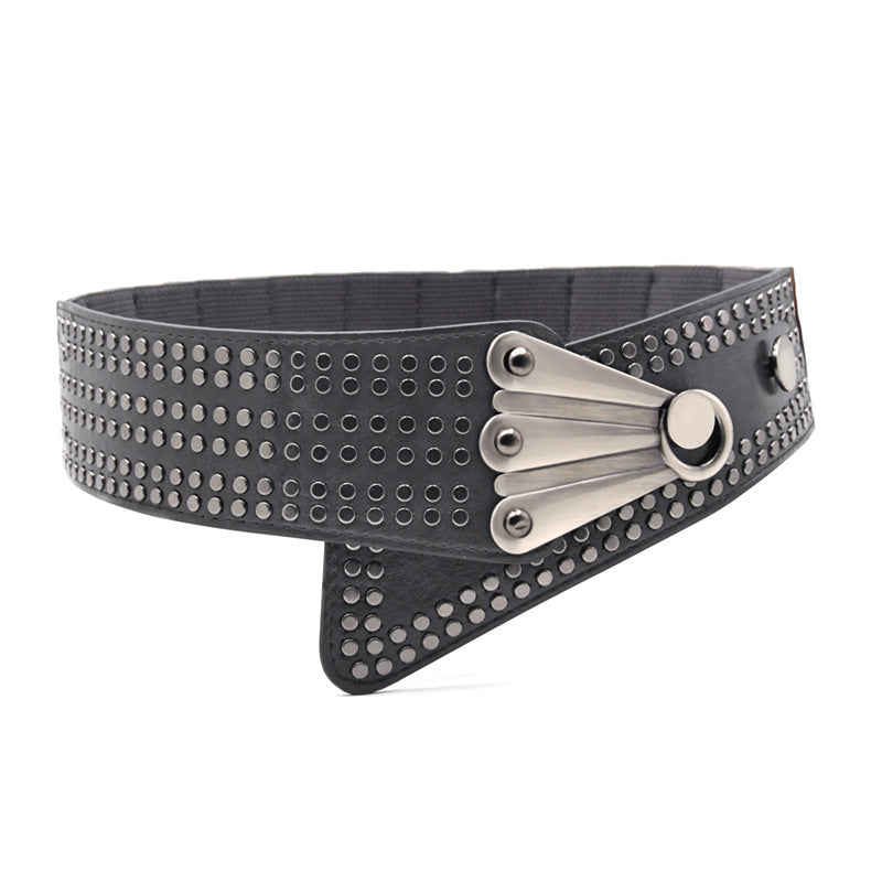 Punk style elastic belt wholesale