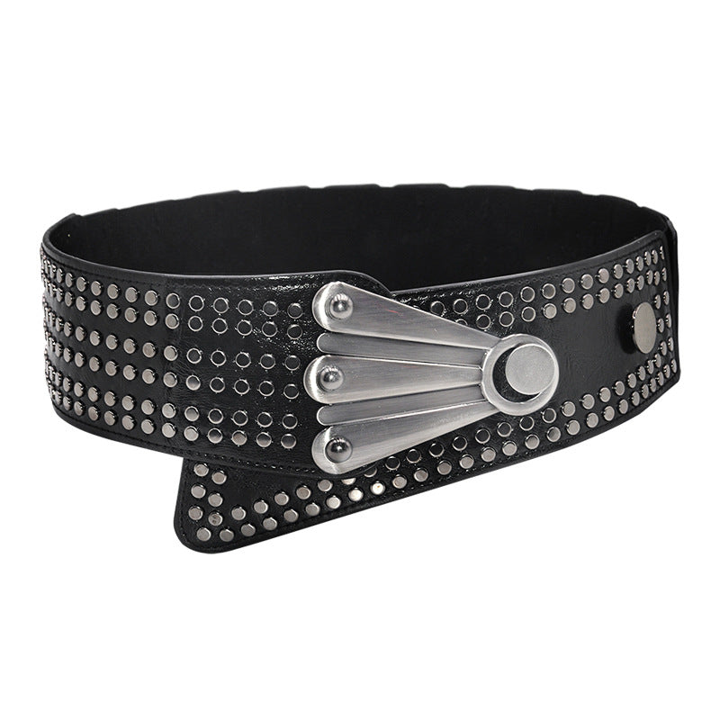 Punk style elastic belt wholesale