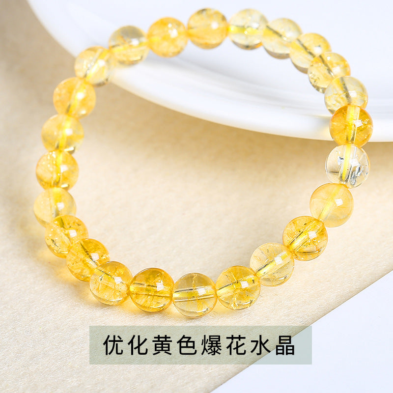 Pulsera de cristal de palomitas de maíz de 4 a 12 mm