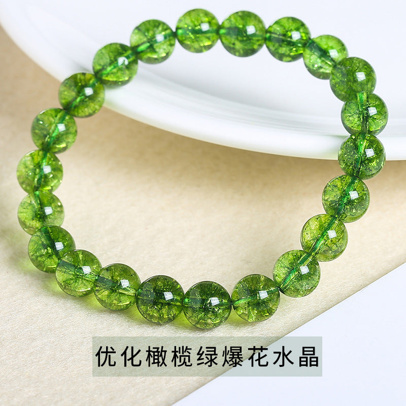 Pulsera de cristal de palomitas de maíz de 4 a 12 mm