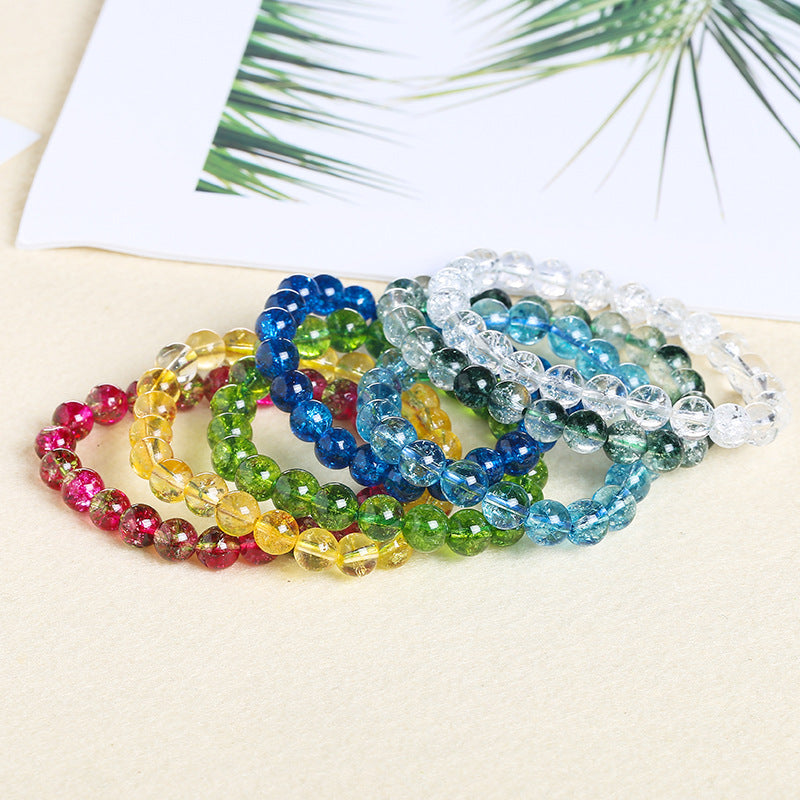 Pulsera de cristal de palomitas de maíz de 4 a 12 mm