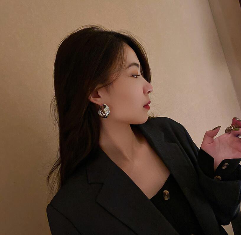 925 Hard Silver Needle Vintage Earrings