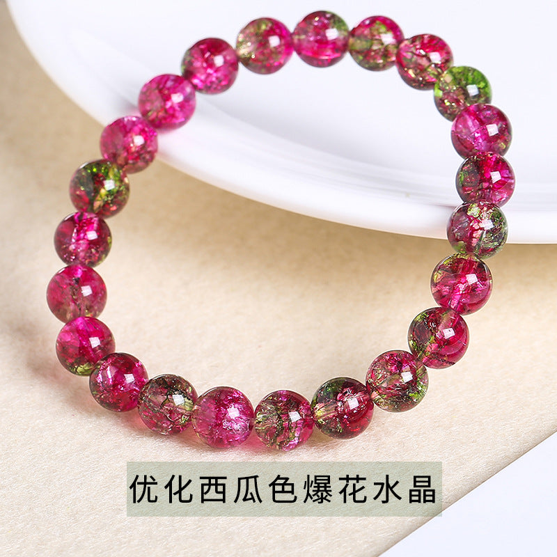 Pulsera de cristal de palomitas de maíz de 4 a 12 mm