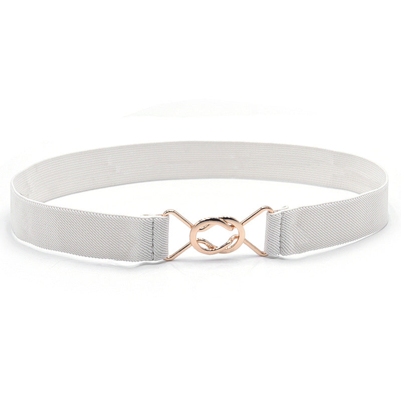 Single circle black buckle waist seal