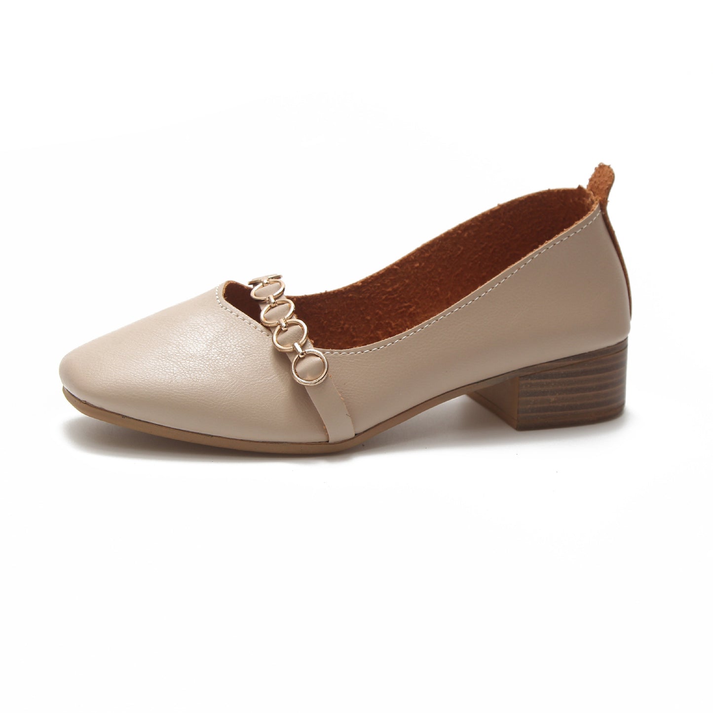 Spring new square head shoes for women