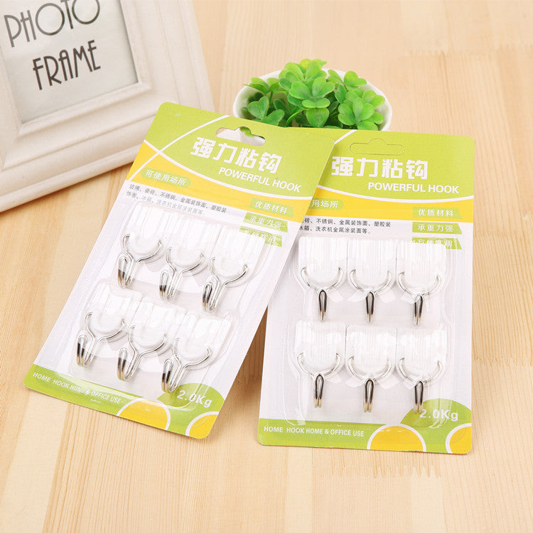 Plastic No-Trace Hooks (6-Pack)