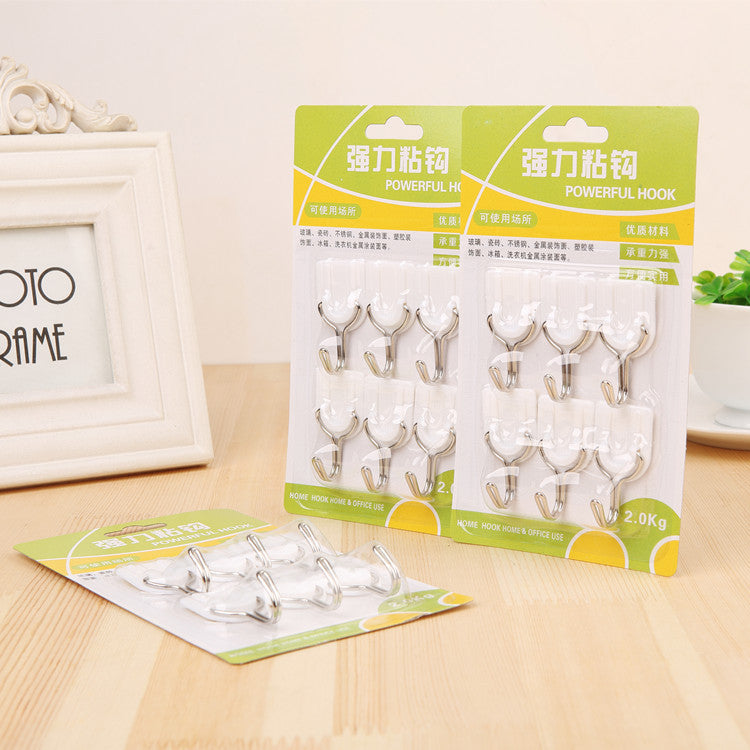 Plastic No-Trace Hooks (6-Pack)
