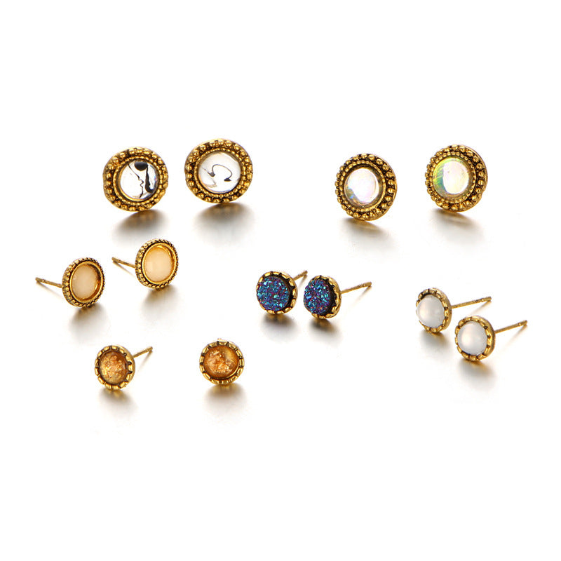 Vintage earring set 6 pieces