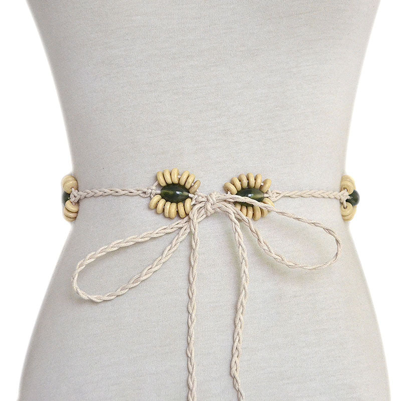 Rice bead skewer braided waist chain wholesale
