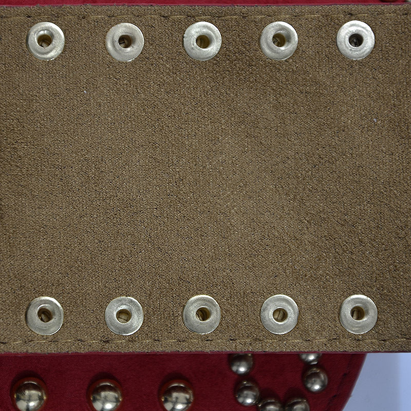 Rivet decorative elastic pin buckle wide belt