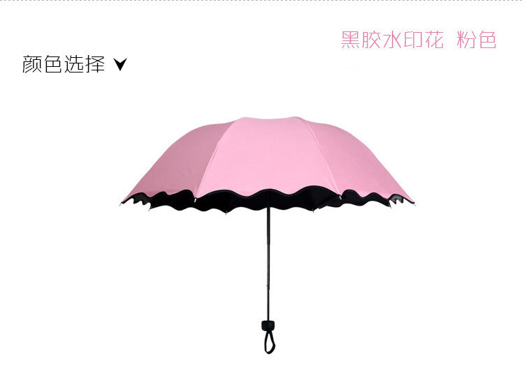 Water-Reactive Flower Umbrella