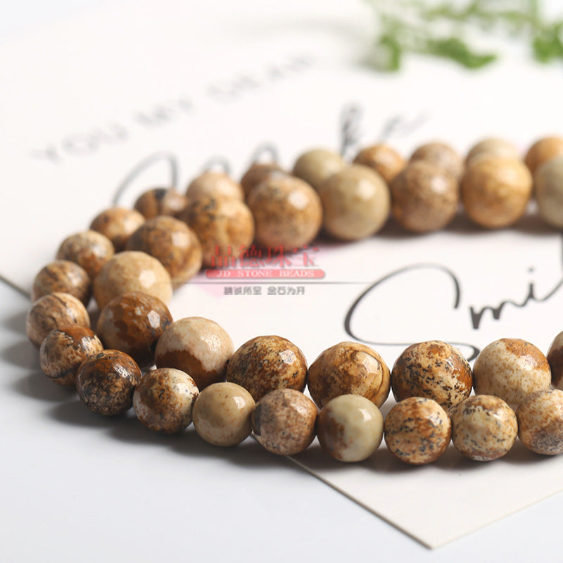 Picture stone loose beads DIY jewelry accessories beads