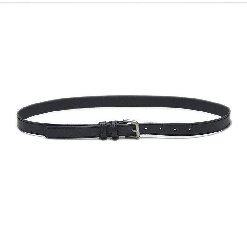 Sewing thread buckle belt simple imitation leather
