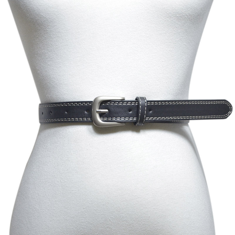 Sewing imitation leather wide belt wholesale
