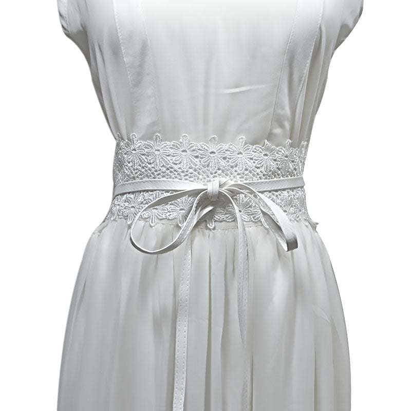 15-Color lace wide belt