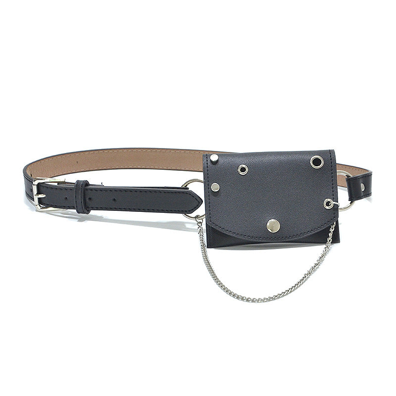 Punk women's fanny pack belt