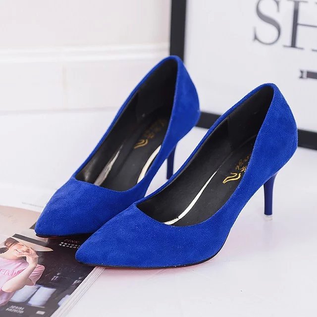 Solid color casual pumps for women