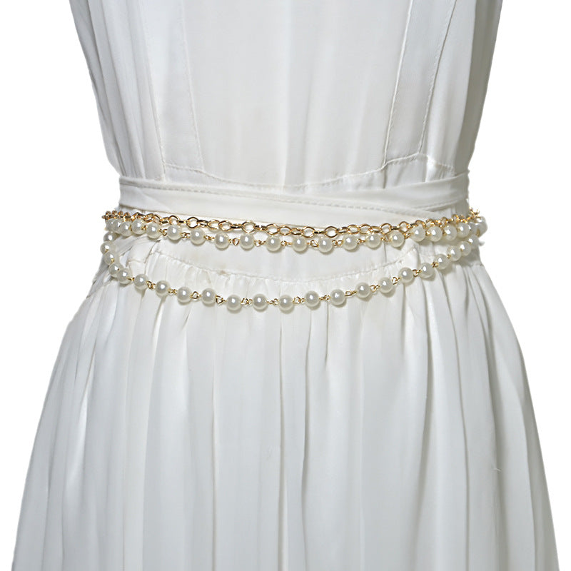 Pearl Waist Chain Body Chain