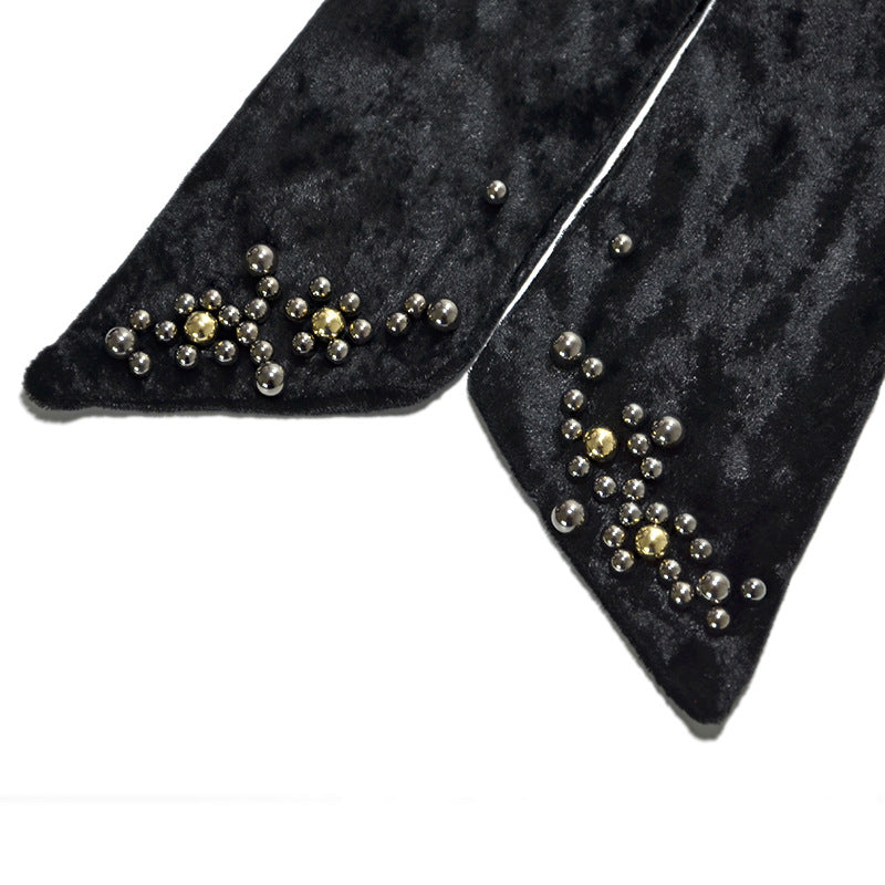 Golden velvet decorative waist seal