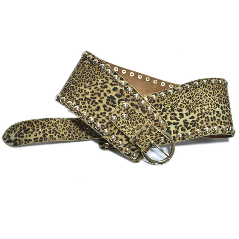 Sexy leopard print suede waist seal wholesale