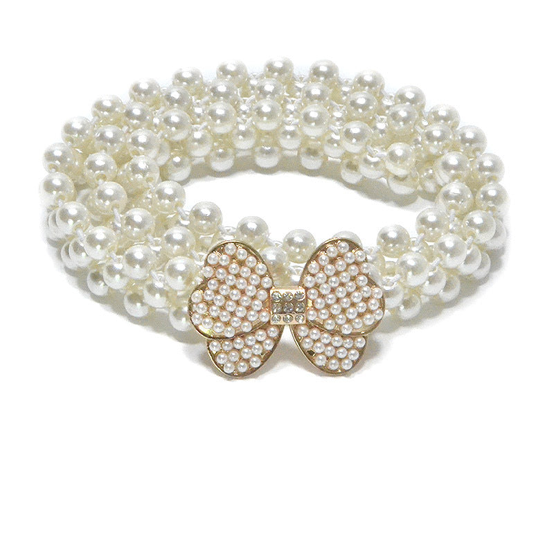 Rhinestone inlaid butterfly buckle waist chain
