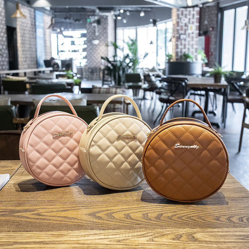Retro small round bag messenger bag