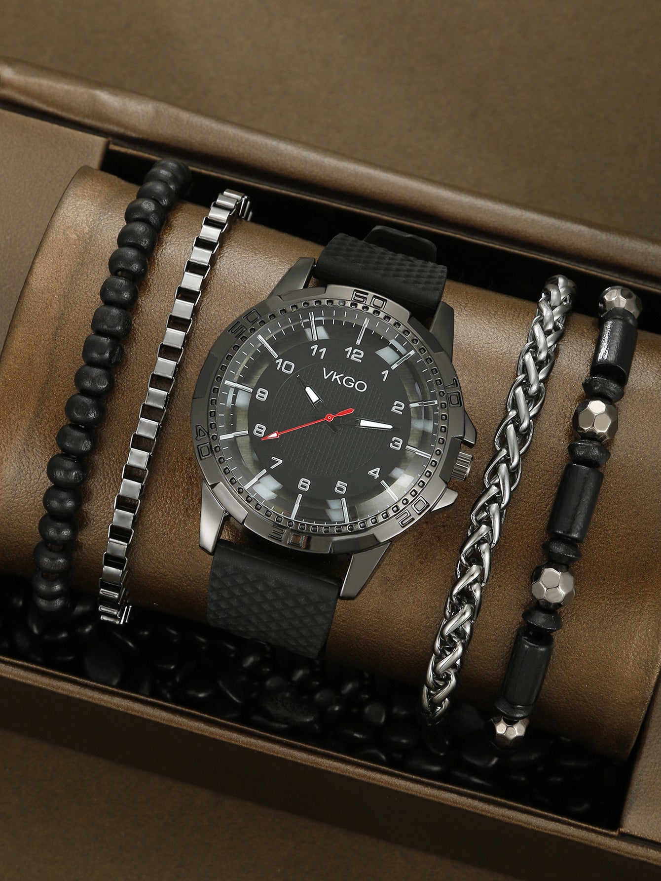 Men's Sports Bracelet Set Quartz Watch