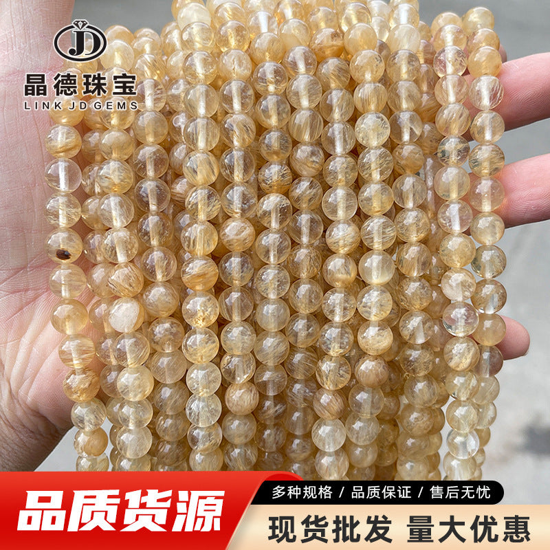 Synthetic coffee watermelon crystal beads