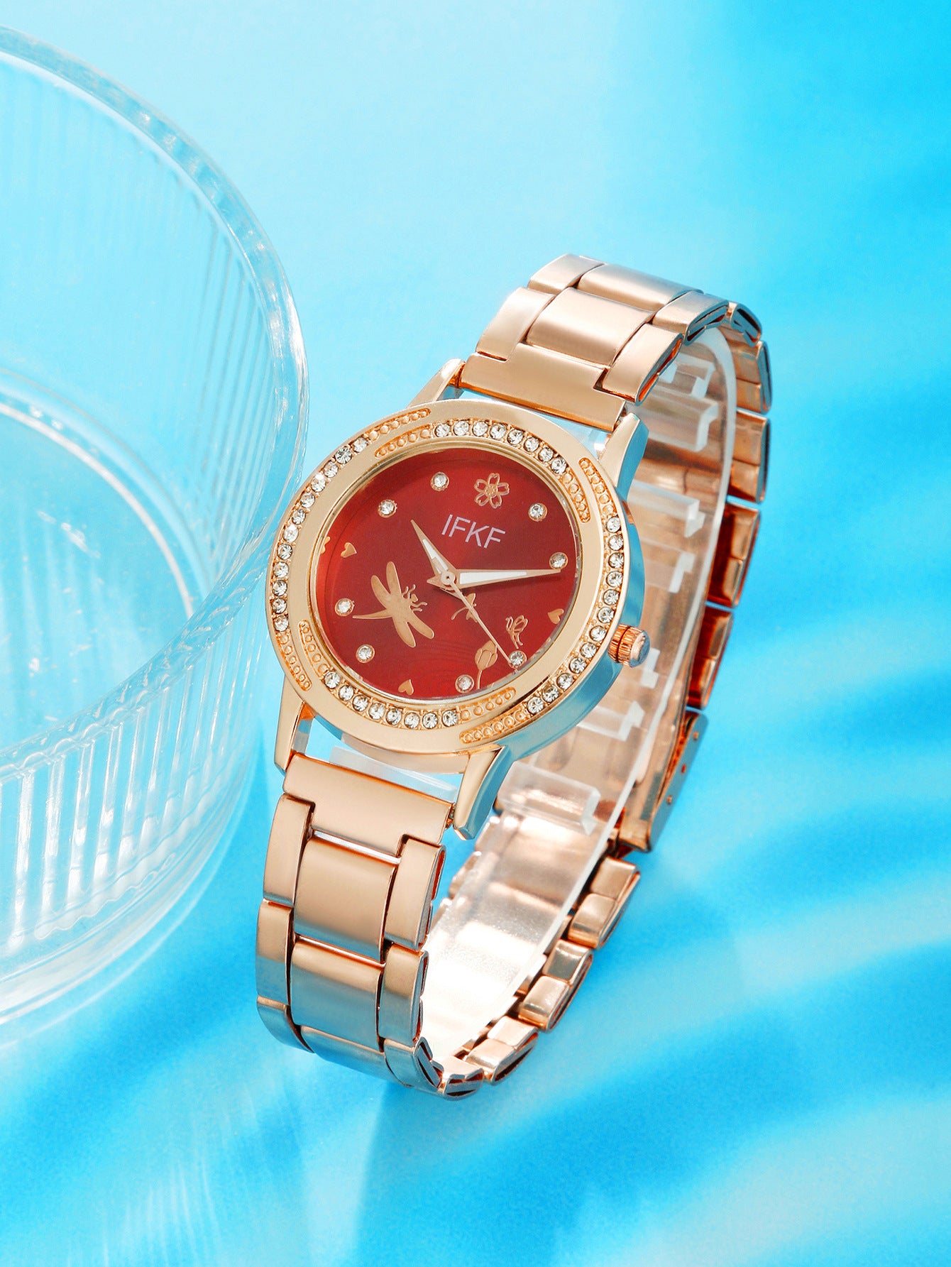 Water Drop Jewelry Set Quartz Watch