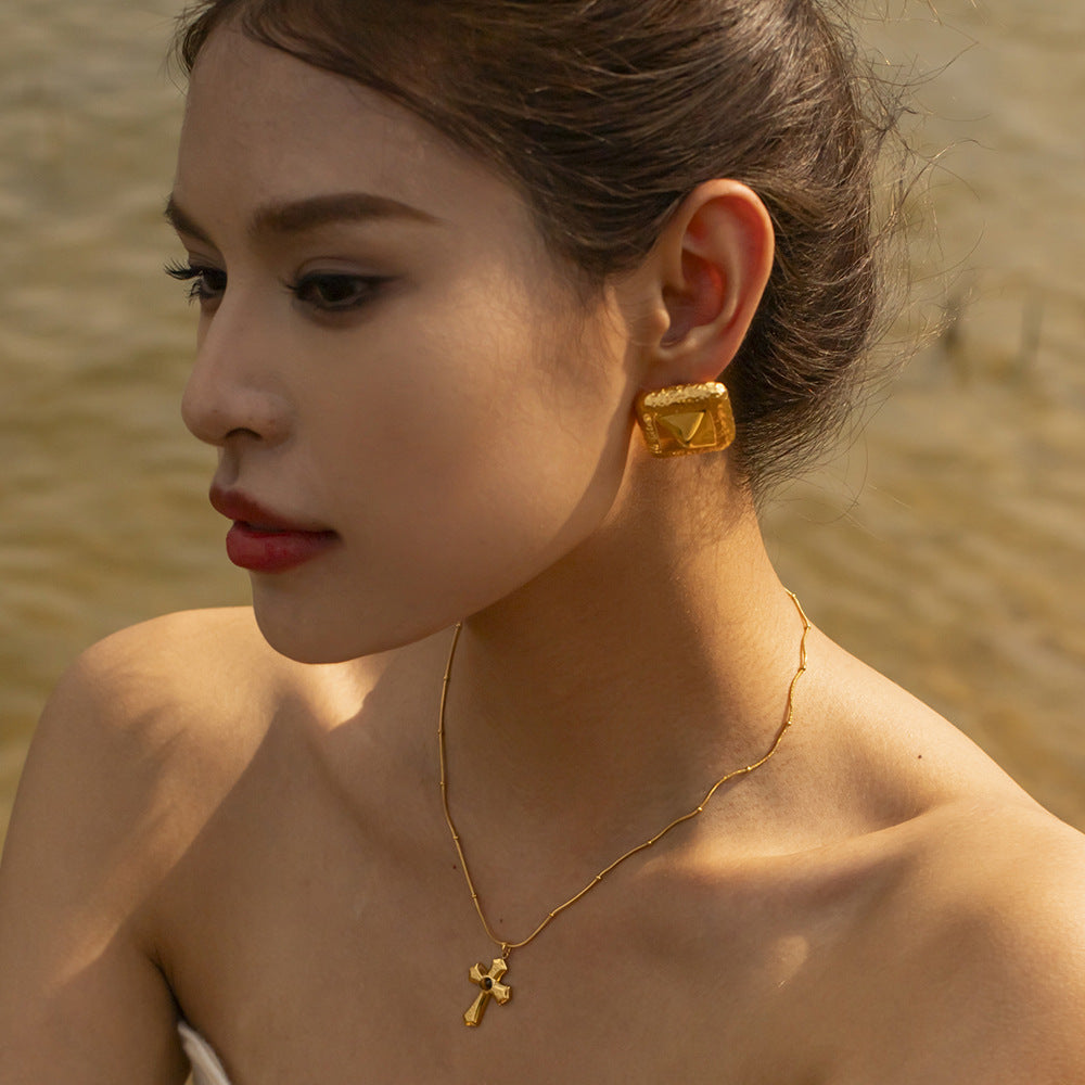 Ring and earring combination punk style jewelry