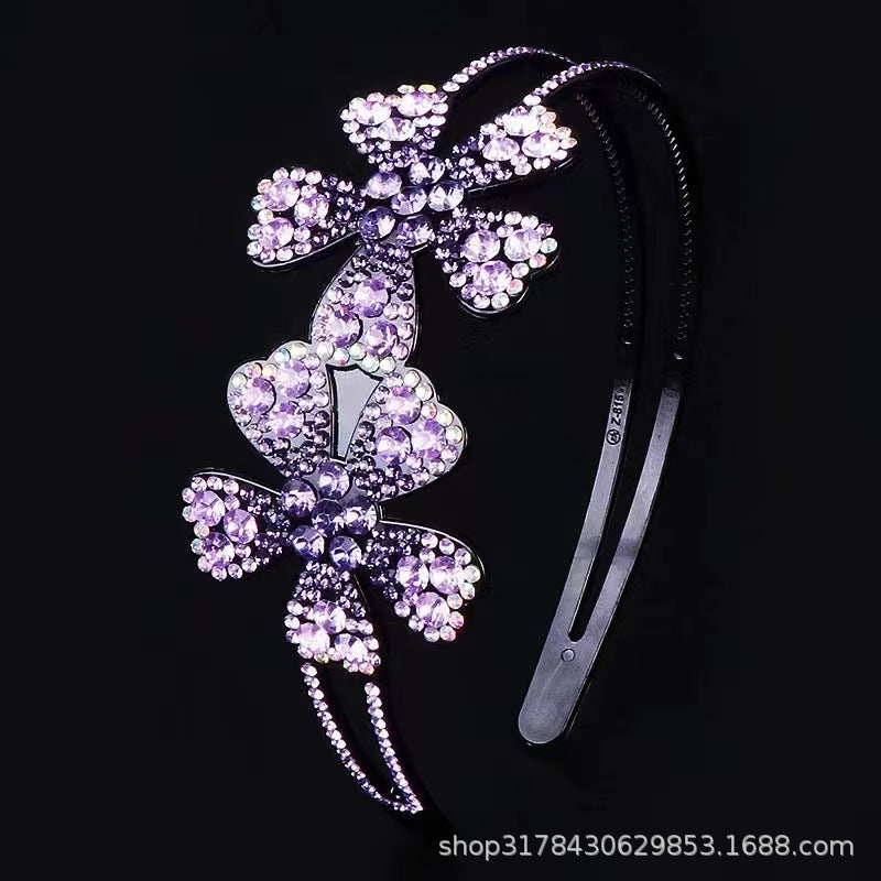 Headband spring and summer light luxury single flower headdress