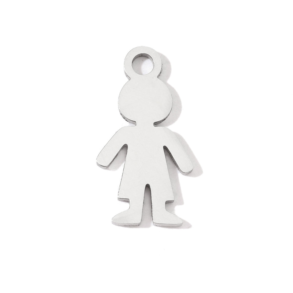 20 pcs/pack of boys and girls digital titanium steel pendants