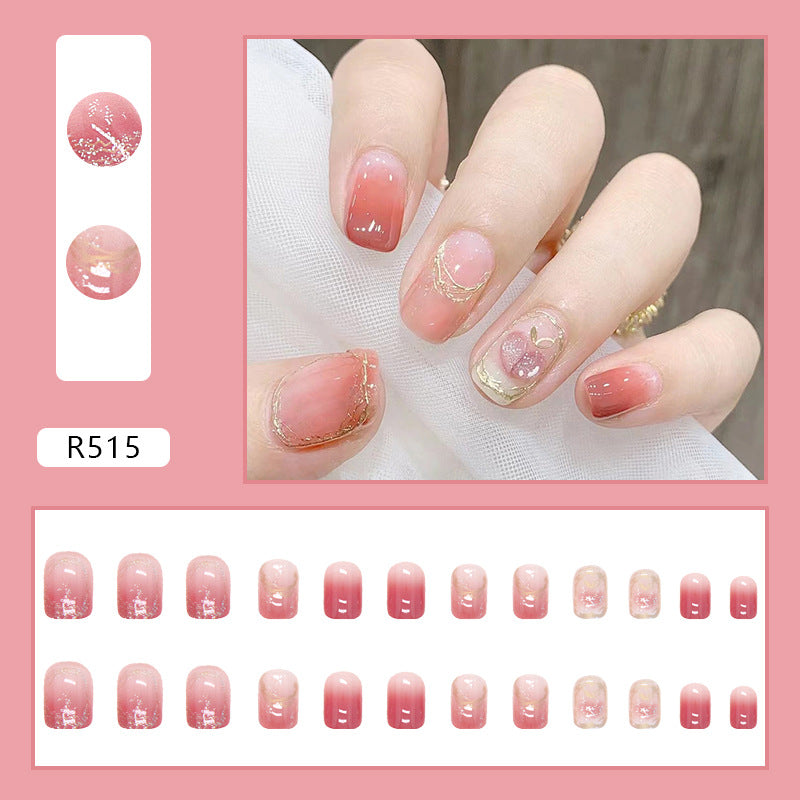 Wearable Waterproof Jelly Color Nail Stickers