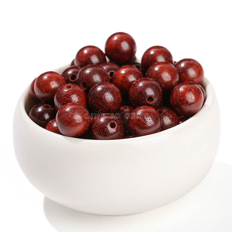 African Zambia blood sandalwood round beads woody loose beads