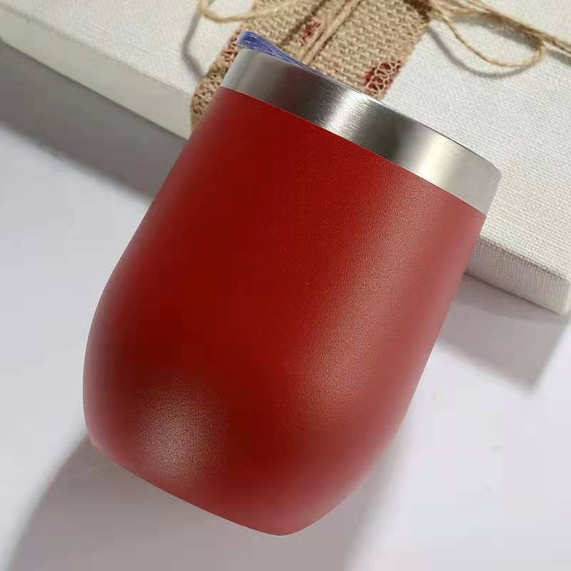 12oz big belly stainless steel double layer thermos cup