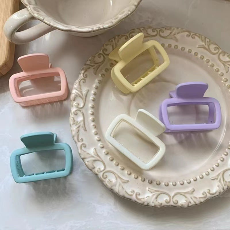 Pinza para el pelo de goma cuadrada pequeña de moda