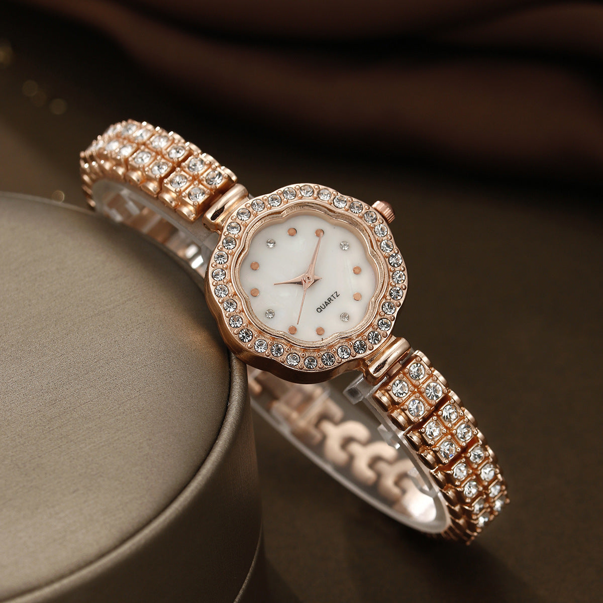 Alloy quartz watch jewelry set