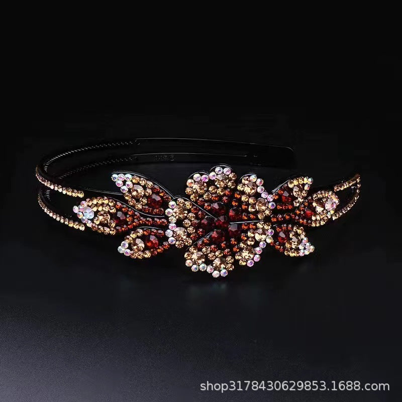 Headband spring and summer light luxury single flower headdress